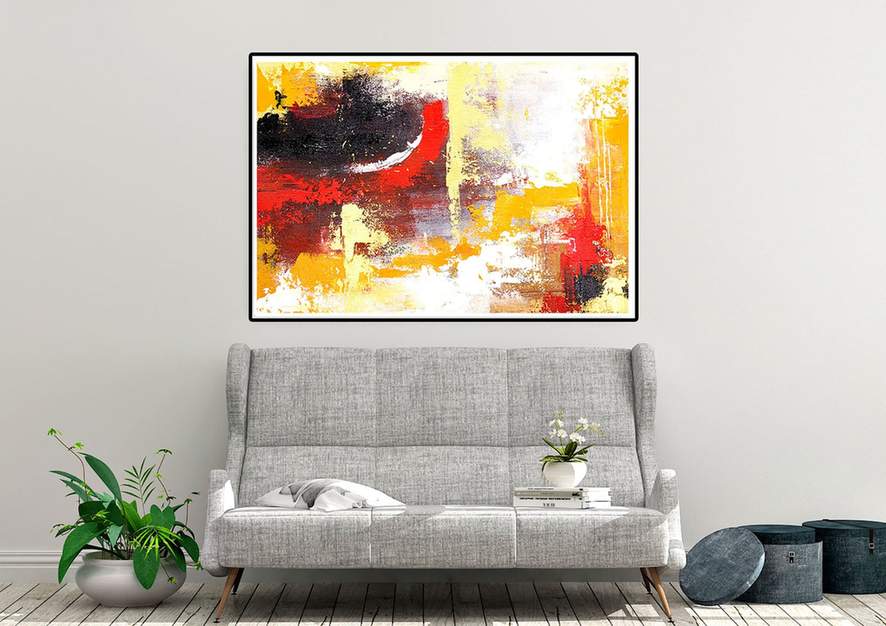 your yellow wall art